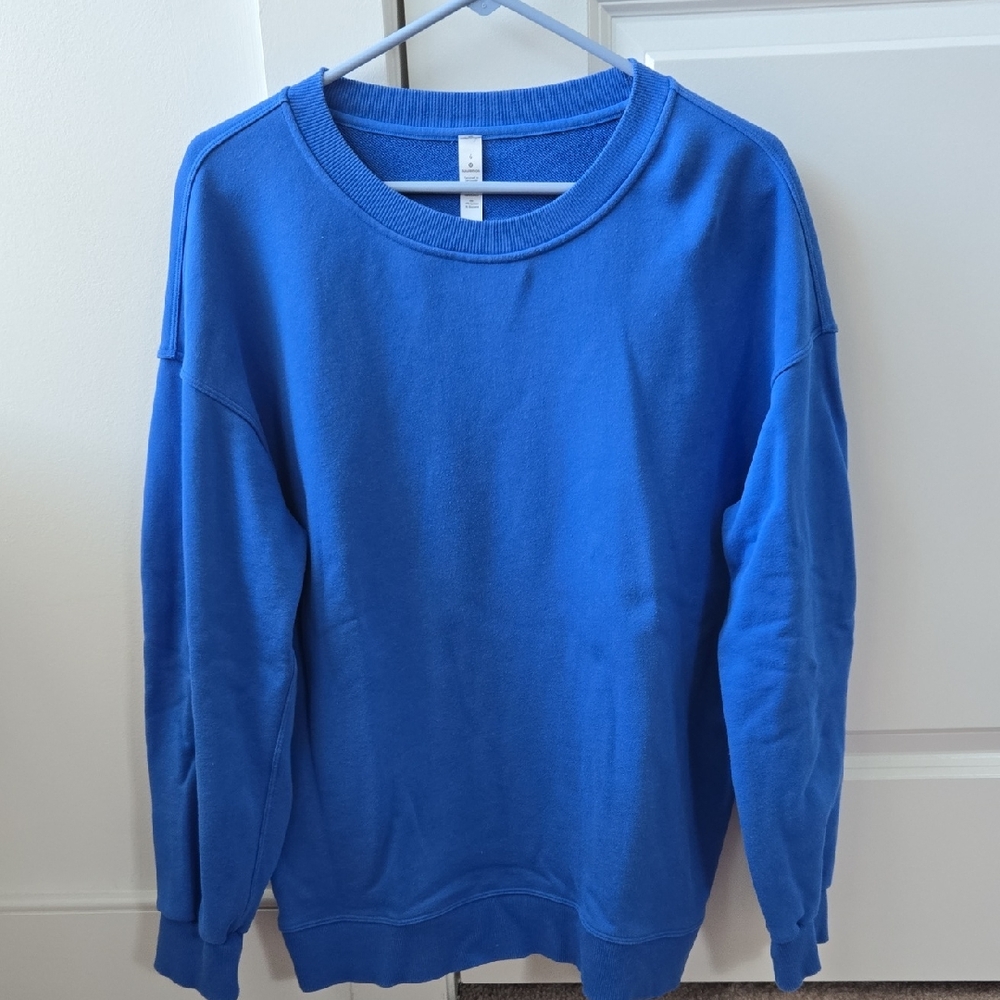 Good Condition, Lululemon Perfectly Oversized Crew, Size 6 In Wild Bluebell